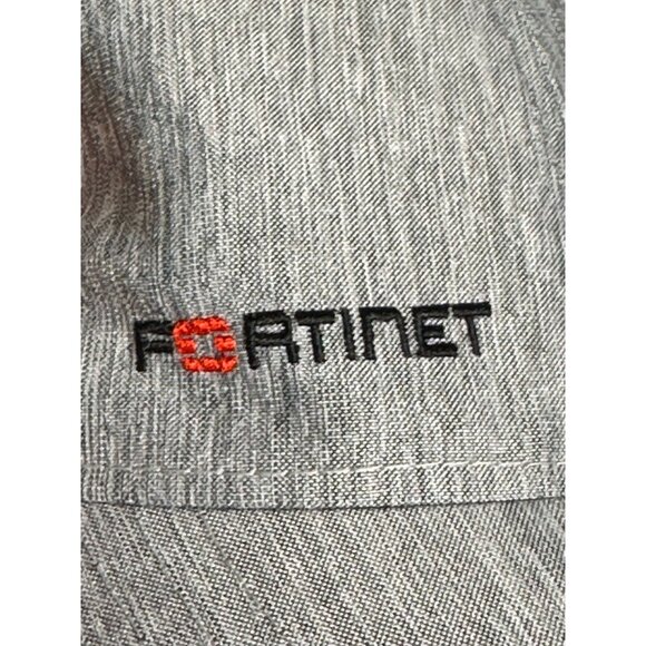 Fortinet Network Security Gray Baseball Cap Hat Adjustable Unisex - Picture 2 of 7